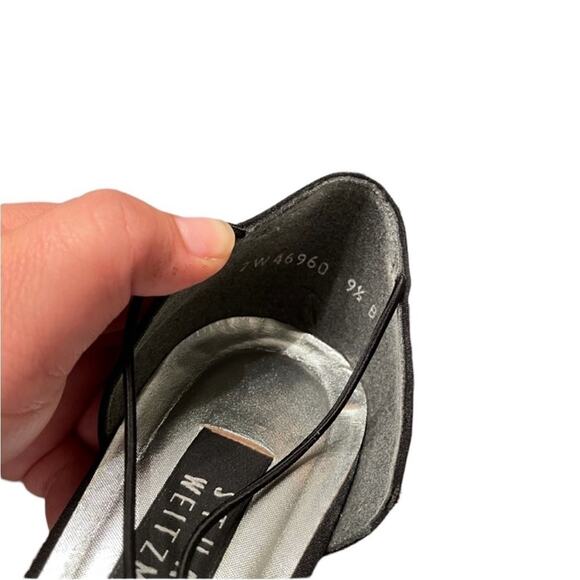 Stuart Weitzman Black Heels - Size 9.5 - Picture 4 of 7